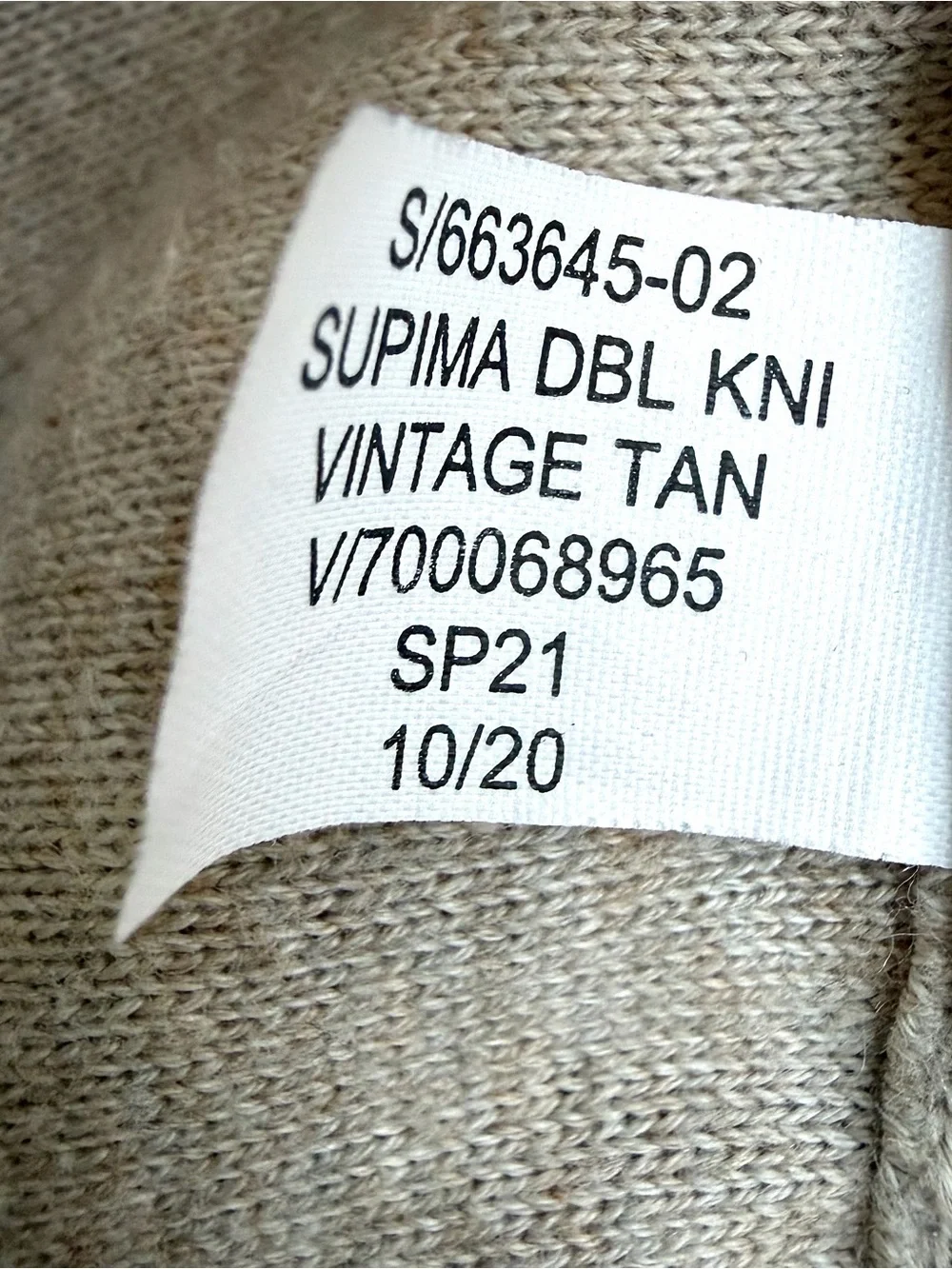 Banana Republic Supima Hoodie Jogger Set M Tan 664121 663645